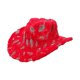 thumbnail image 5 of Sombrero de vaquero navideño con cordón de viento para decoración de fiestas de juegos de rol navideños, 5 of 8