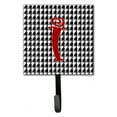 thumbnail image 2 of Letter C Initial Monogram - Houndstooth Black Leash or Key Holder, 2 of 7