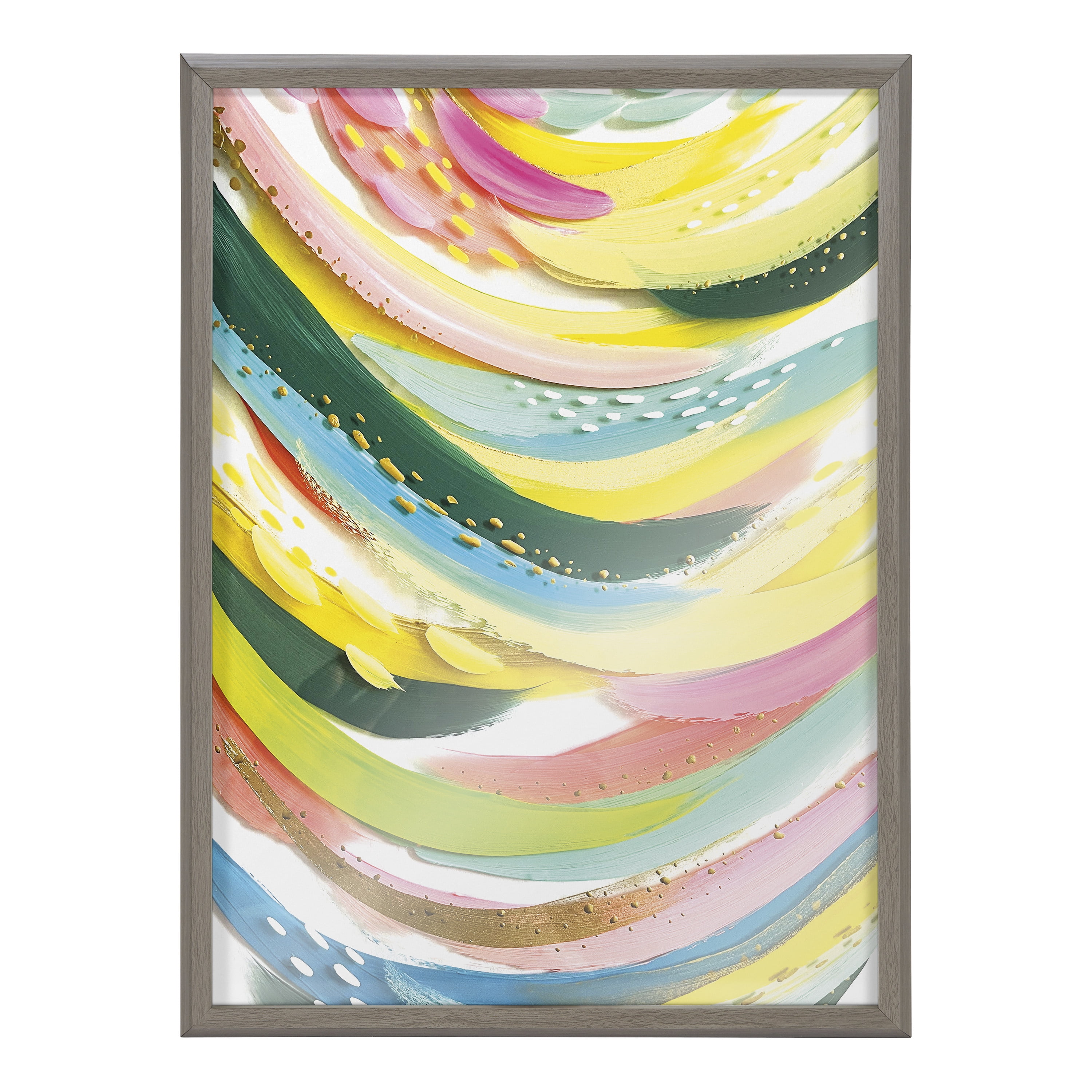 Blake Brushstroke 120 18 in x 24 in Framed Painting Art Prints, by Kate and Laurel