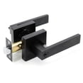 thumbnail image 2 of Villar Home Designs Door Lever Crown Black Keyed 8 Pack, 2 of 7