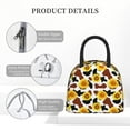 thumbnail image 4 of Rateoe Cow Print Sunflower Pattern Lunch Bag Women, Lunch Box, Lunch Bag, Small Leakproof Lunch Tote Large Capacity Reusable Insulated Cooler Lunch Container, 4 of 6