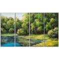 thumbnail image 2 of Design Art Summer Day Lake in Forest Canvas Print, 2 of 2