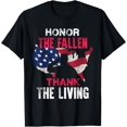 thumbnail image 2 of Honor the Fallen Veteran Themed Military Support T Shirt T-Shirt, 2 of 3