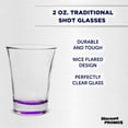 thumbnail image 3 of Shot Glasses 2 oz. Set of 10, Bulk Pack - Great for Wedding, Party, Birthday, Gifts - Purple, 3 of 5