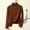 Coffee, variant on Czstvyn Women's Sweater Long Sleeve Warm Solid Mock Neck Regular Pullover Brushed Knit Stockinette Insulated