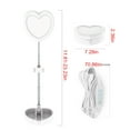 thumbnail image 3 of Wovilon Desk Lamp Led Ringlight With Phone Holder,Light With Stand, Foldable, Stretchable Portable Selfie Desk Fill-Light, Heart-Shaped Lights For Selfie/Live Stream/Makeup, 3 of 5