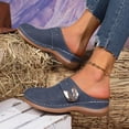 thumbnail image 6 of Bkhluea Women Floral Cutout Metal Accent Mules Slip On Comfortable Footwear For Office Work Daily Casual Outdoor Activities, 6 of 7