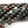 thumbnail image 4 of K-KED Natural African Bloodstone 4mm 6mm 8mm 10mm Round Beads 15" Strand-8 mm, 4 of 9