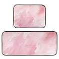 thumbnail image 6 of Marble Pink Kitchen Rugs Set of 2 Non Slip Floor Foam Mat Cushioned Soft Waterproof Carpet Runner for Dining Room Laundry, 6 of 7
