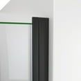 thumbnail image 2 of Alliance Swing 30 - 31 in. W x 72 5/8 in. H Semi-Frameless Swing Shower Door in Matte Black and Clear Glass, 2 of 5