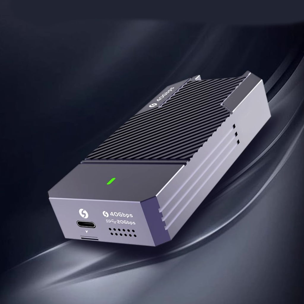 Zeiwohndc 40Gbps M.2 NVMe SSD Enclosure,PCIe to USB-C External Hard Drive Enclosure