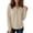 A-Khaki, variant on Tops for Women Long Sleeve Waffle Knit Henley Shirts, Casual Button Down Crew Neck Loose Fit Tops