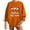 Orange, variant on Patlollav Womens Plus Size Christmas Tops,Ladies Tops Casual Long Sleeve Sweatshirts Gift
