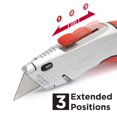 thumbnail image 3 of Swiss Tech Quick-Change Knife,4 Positions Retractable,SK5 Utility Knife Blade, 3 of 10