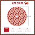 thumbnail image 3 of Daiia Strawberries Drawing Merry Christmas Tree Skirt , Xmas Large Lace-up Tree Skirt, Santa Snowflakes Rustic Home Decorations New Year Party Farmhouse Decor-48", 3 of 7