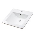 thumbnail image 3 of American Imaginations 21-in. W 1 Hole Ceramic Top Set In White Color - Overflow Drain Incl. AI-32849, 3 of 9