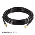 thumbnail image 4 of Uxcell 10 Feet RG58 50 Ohm Antenna Extension Cable SMA Male to SMA Male Coaxial Cable Plastic Black 1pcs, 4 of 5
