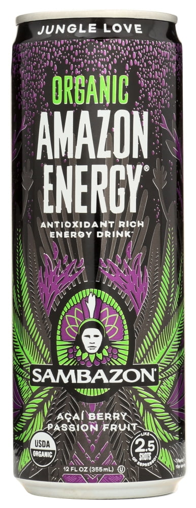 Sambazon Organic Amazon Energy Drink Jungle Love, 12 Fl Oz