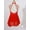 A Red, variant on YiZYiF Kids Girls Shiny Rhinestone Sequins Floral Chiffon Dance Dress Sleeveless Backless Skirted Leotard for Gymnastics Dance