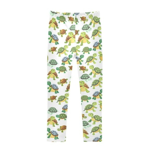 joogoo Girls' Leggings Cute Turtles Yoga Pants 6T