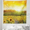 thumbnail image 1 of Oranger Tapestry, Landscape a Golden Yellow Field and Distant Hill Sunset Colors Agriculture, Fabric Wall Hanging Decor for Bedroom Living Room Dorm, 5 Sizes, Orange Yellow, by Ambesonne, 1 of 1