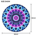 thumbnail image 6 of Colorful Tie Dye Mandala Pattern Round Tablecloth 60"x60",Wrinkle Wipeable Table Cloth for Kitchen Dining Room Picnic Patio Party, 6 of 6