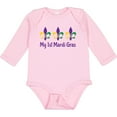 thumbnail image 3 of Inktastic My 1st Mardi Gras Fleur De Lis Boys or Girls Long Sleeve Baby Bodysuit, 3 of 5