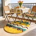 thumbnail image 5 of HOARBOEG Easter Egg Shaped Floor Mat, Colorful Non-Slip Doormat for Indoor Outdoor, 24x16in Polyester Rug for Bedroom Door Kitchen Laundry, Washable Foot Mats with TPR Backing, Holiday Home Decor, 5 of 9