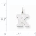 thumbnail image 2 of 14K White Gold Small Block Initial K Charm, 2 of 2