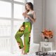 thumbnail image 5 of Fotbe Monkeys Swinging from Palms Pantalones de Pijama para Mujer, Pantalones de Dormir, Pantalones Pj con Cordón y Bolsillos-Small, 5 of 6