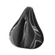 thumbnail image 4 of Funda de cojín para asiento de bicicleta, funda de sillín de bicicleta, absorción de impactos, acolchada, ancha Negro Gris, 4 of 8