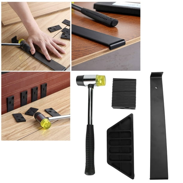 Tebru Wood Flooring Installation Kit Wood Floor Fitting Kit Laminate Wood Flooring Installation Kit With Spacers Upgraded Tapping Block Pull Bar Hammer Set Walmart Com Walmart Com