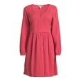thumbnail image 6 of Time and Tru Women’s Mini Wrap Dress, Sizes XS-XXXL, 6 of 6