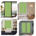thumbnail image 7 of Green Window Privacy Film, Solid Color Simple Abstract Fashion Light Color Static Cling UV Sun Blocking Heat Control Window Tint Day and Night,Non-Adhesive One Way Windows Privacy Cover 17.7''x39.3'', 7 of 7