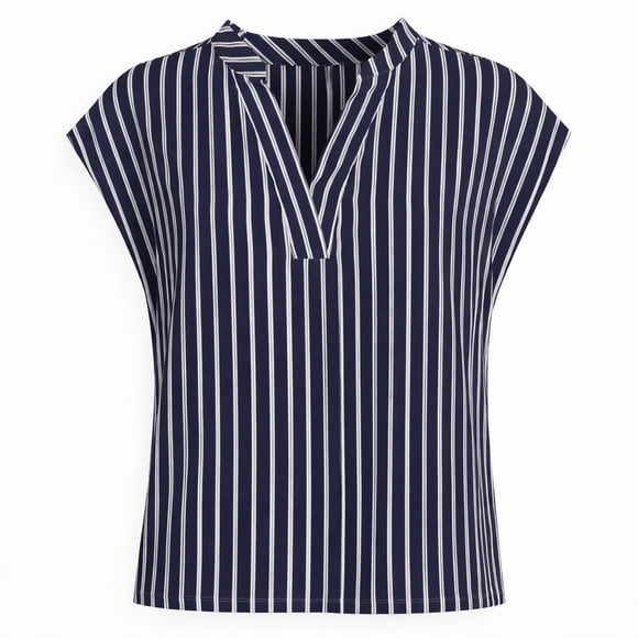Blusa George para Mujer, Manga Corta Marino Talla Eg