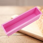 Flexible Rectangular Soap Loaf Silicone Mold DIY Tool for Soap Cake Making Supplies (, Small Size)