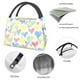 thumbnail image 4 of Fotbe Hand Drawn Colored Hearts Bolsa Térmica Portátil con Estampado, Bolsa de Entrega de Alimentos Aislada, Bolsa Reutilizable de Gran Capacidad para Comidas y Supermercado, 4 of 6