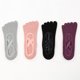 thumbnail image 1 of Cotton Low Cut Five Finger Socks Athletic for Women Yoga Socks with Grips Non-Slip Five Finger Sock for Women Ballet Pilates, 1 of 5
