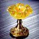 thumbnail image 4 of Candelabro en forma de flor creativa, candelabro esmaltado Retro, decoración de escritorio, Base de cobre, 4 of 5
