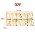 thumbnail image 2 of GUOOL Set of 50 Wood Numbers 0-9 Preschool Educational Tool with Storage Tray Color, 2 of 8