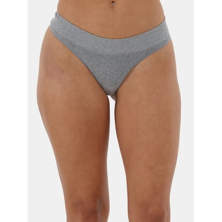 No Boundaries Women s Seamless Thong Panty  Sizes XS to XXXL