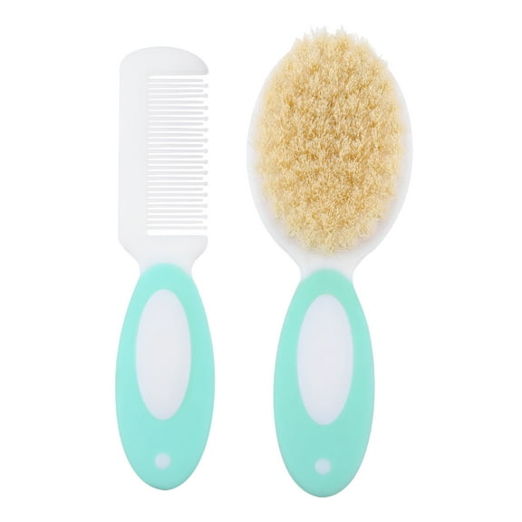 RAGUPEL 2Pcs Baby Hair Brush Toddler Natural Wool Hair Brush Baby Comb for Infant Kids
