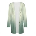 thumbnail image 4 of Ecqkame Cardigan for Women Casual Long Sleeve Shirt with Pockets Fall Jackets for Women 2024 B-Pale Green XL on Clearance, 4 of 4