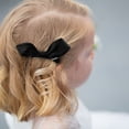 thumbnail image 3 of Miangastore Bow Tie Clip Black Cloth 2Pcs 3.5X1.6X0.4In, 3 of 8