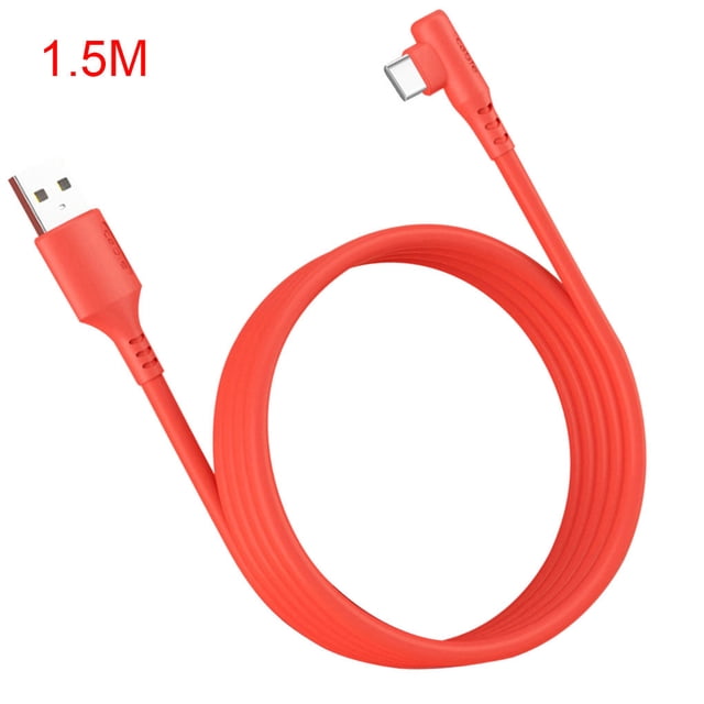 5A Charging Cable Mobile Phone USB Elbow Data Transmission Cable Phone Elbow Charging Cord 1.5m Type-c
