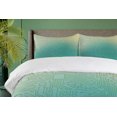 thumbnail image 4 of Ambesonne Abstract Duvet Cover Set, Tech Vector Pattern, Queen, Jade Green Pale Green, 4 of 6