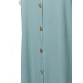 thumbnail image 6 of A2Y Women's Loose Fit Short Sleeve Button Down Front Tie Top Light Green 2XL, 6 of 7