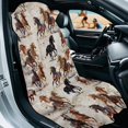 thumbnail image 2 of Garronmavis Running Horses Car Seat Towel Cover Stain Resistant Breathable Non-Slip 1 PC Front Seat Car Seat Protector with Storage Bag Universal Fit for Cars SUV Trucks Sedan Van, 2 of 9