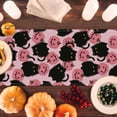 thumbnail image 4 of Halloween Table Runner Black Cat Pumpkins Seasonal Kitchen Dining Table Home Outdoor Party Decorations 13x72 Inch, 4 of 5