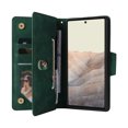 thumbnail image 2 of Case for Google Pixel 6A 5G Magnetic Leather Zipper Wallet Cover Card Holder, 2 of 5